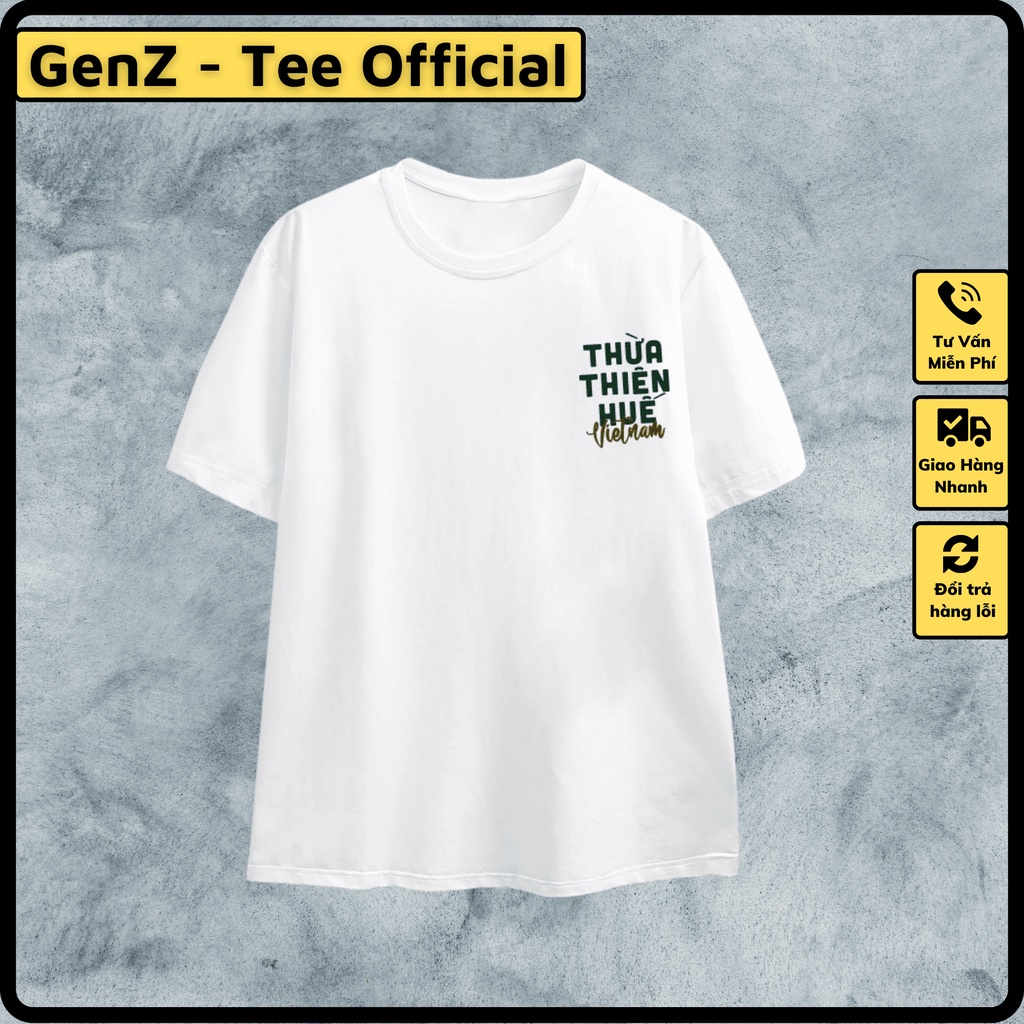 Áo Thun Local Brand Tỉnh Thừa Thiên Huế, Áo 63 Tỉnh Thành Nam Nữ Form Rộng Unisex Genz Cá Tính