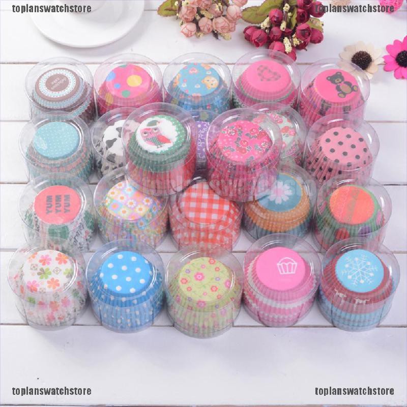 Set 100 CốC GiấY ĐựNg BáNh Cupcake