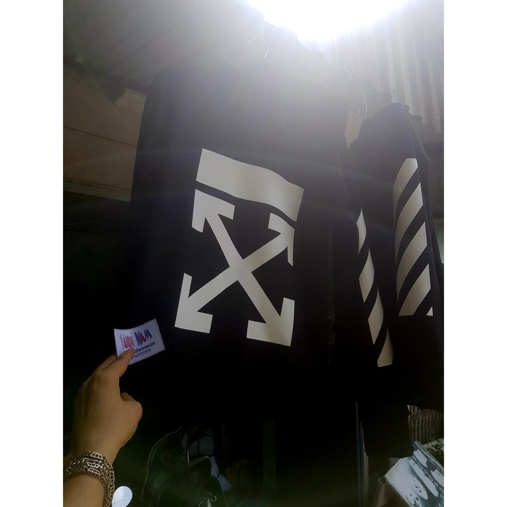 Áo off white ÁO hoodie WHITE OF BLACK, áo Black off white