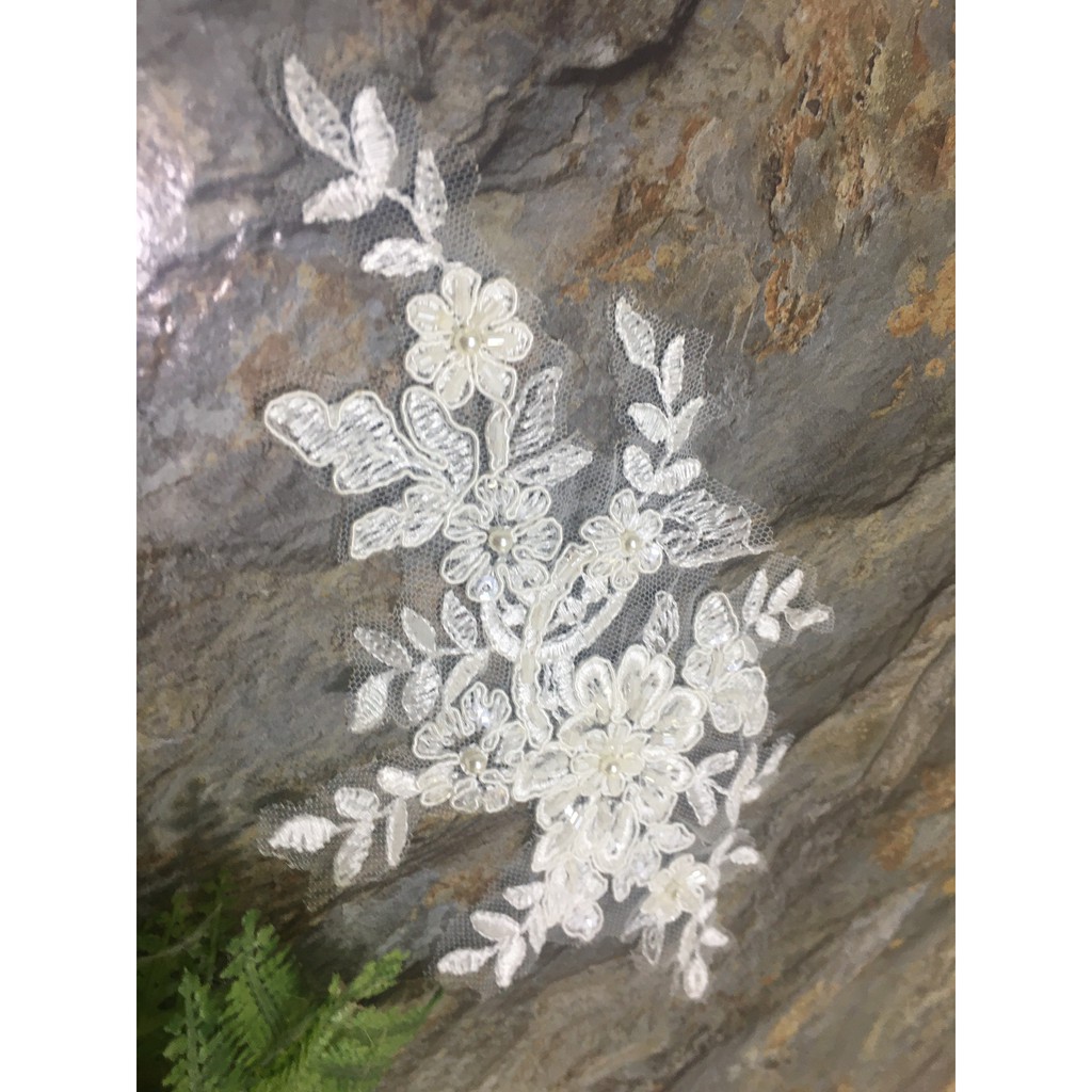 Combo 5 Ren bông cao cấp RB170511 dùng may váy đầm thời trang, váy cưới, làm đồ decor trang trí, đồ lót, váy ngủ...