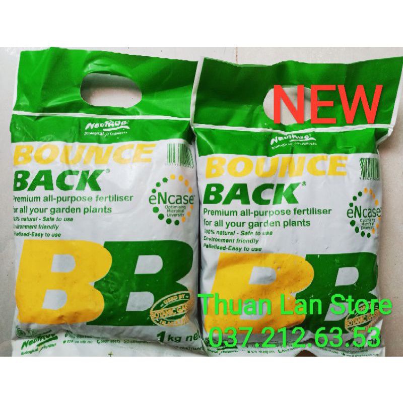 Set 2gói Phân Hữu Cơ Úc - Phân Bón Viên Nén Đậm Đặc BOUNCE BACK gói 1kg