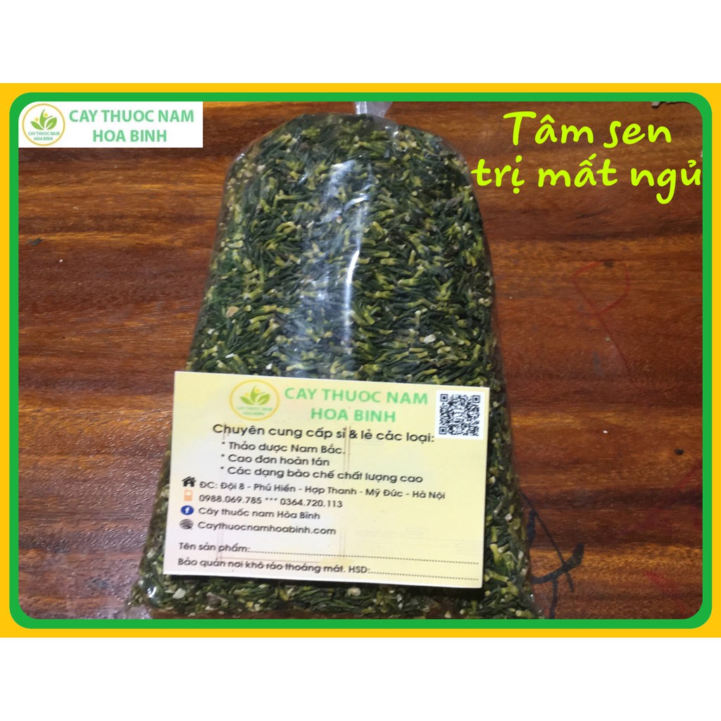 [NHÀ LÀM] 1kg Tâm sen khô loại 1 trị mất ngủ (tim sen khô)