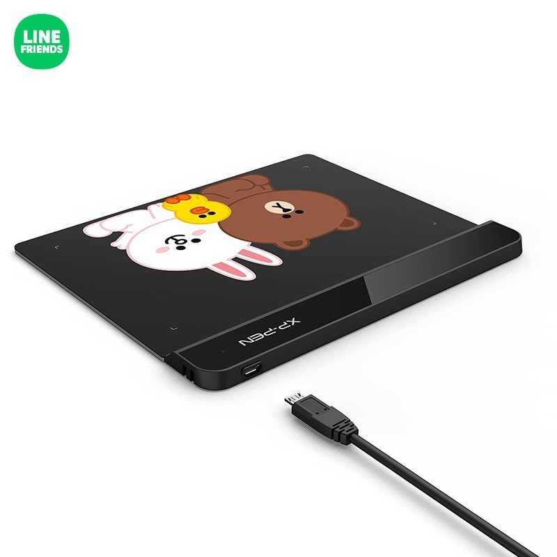 Bảng Vẽ Điện Tử Siêu Mỏng Lực Nhấn 8192 XP-Pen Star G640LM LINE FRIENDS