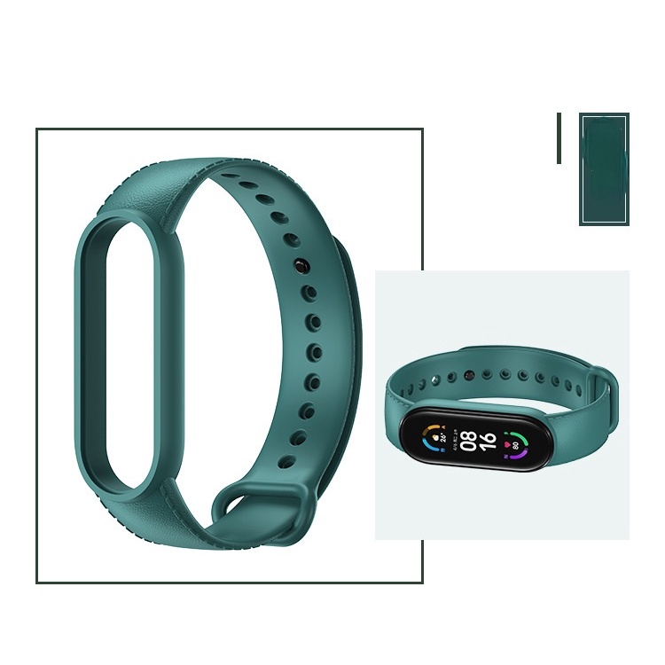 Dây Đeo Đồng Hồ 12 Màu Tương Thích Mi Band 6/5 4/3