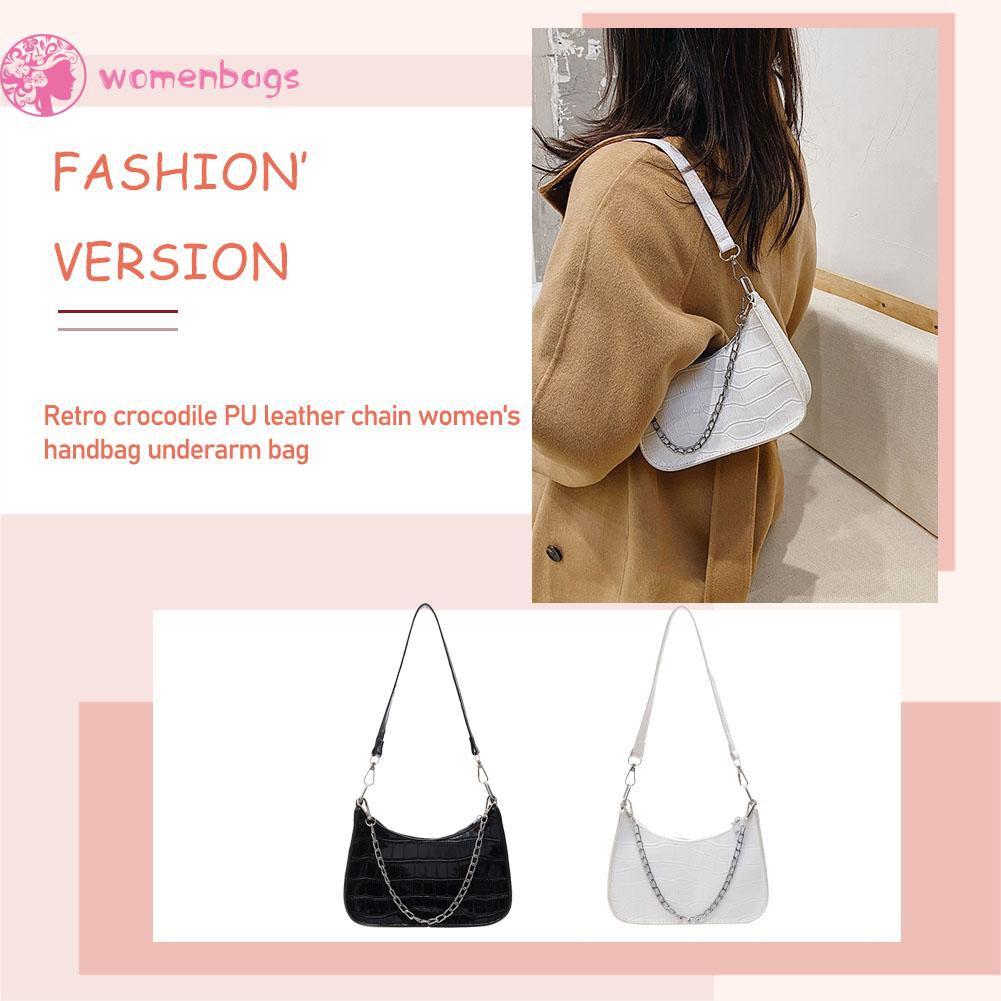 Túi Xách Nữ Da Pu Họa Tiết Da Cá Sấu Thời Trang | BigBuy360 - bigbuy360.vn