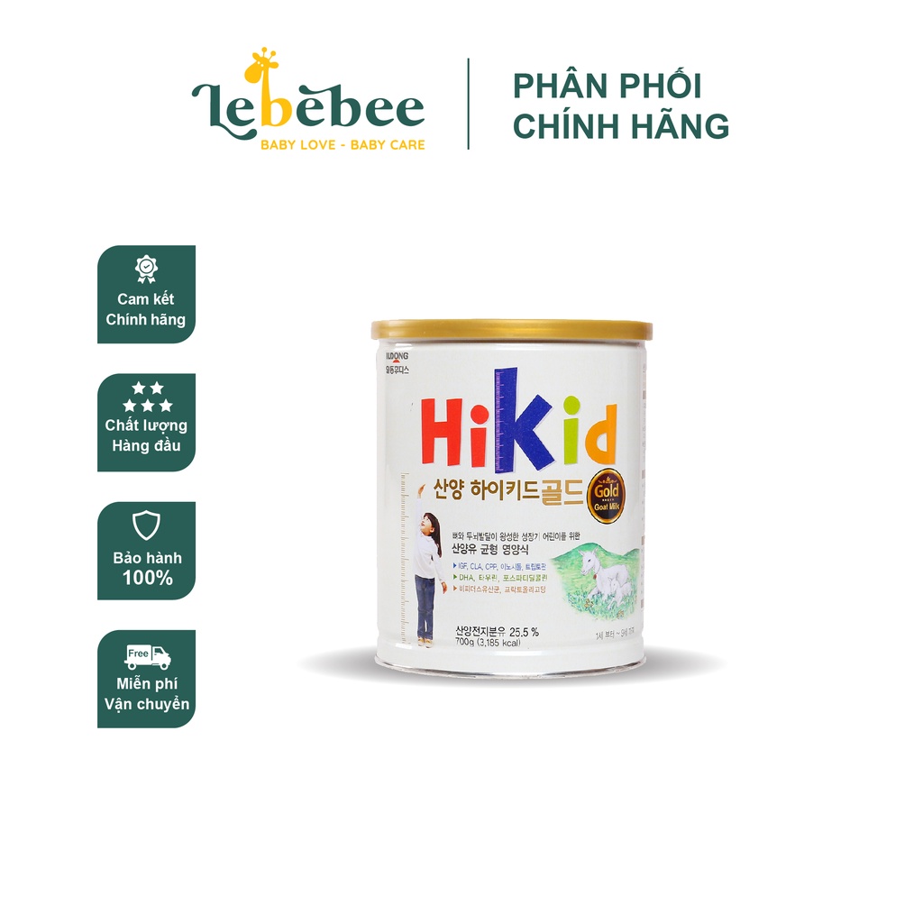 Sữa Hikid dê nhập khẩu cao cấp cho bé 700g có tem phụ