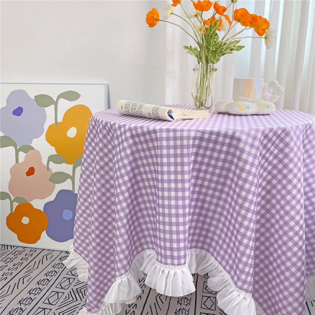 Ins Phong Cách Khăn Trải Bàn Tròn Flannel Ren Bàn Cà Phê Khăn Trải Bàn Nhỏ Tươi Khăn Trải Bàn Vải Mục Vụ Khăn Trải Bàn Vải Hoa Hình Chữ Nhật Khăn Trải Bàn Hình Chữ Nhật