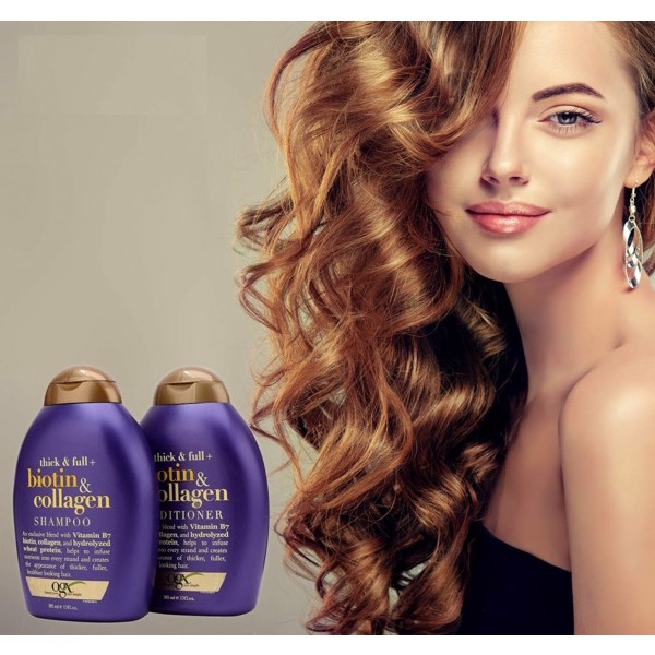 Dầu Gội OGX Biotin & Collagen Shampoo 385ml kích thích mọc tóc, dưỡng tóc mềm mượt, phục hồi tóc khô xơ - LONDON CORNER