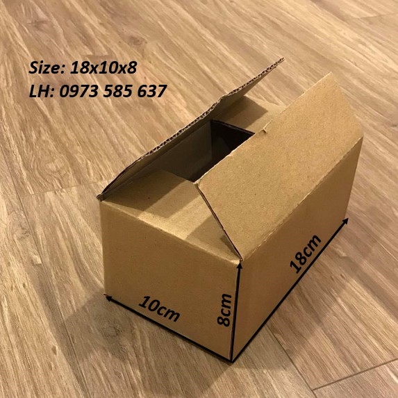 18x10x8 Hộp Carton - Gói Hàng Ship Cod, Hộp Giấy 3 Lớp