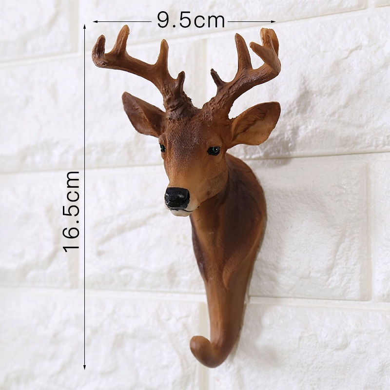 Móc treo tường hình đầu các con vật phong cách bắc âu