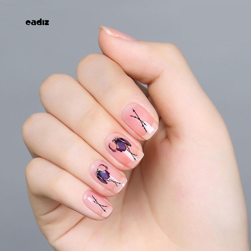 ✮ Sticker Dán Móng Nghệ Thuật Hình Cánh Hoa Cổ Điển