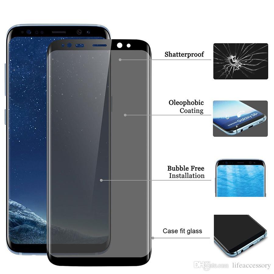 Dán kính cường lực  SamSung Galaxy S8 - S8 Plus chống nhìn trộm bảo mật full màn hình 5D