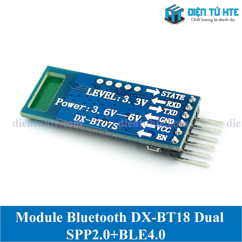 Module thu phát Bluetooth DX-BT18 dual mode SPP2.0+BLE4.0 tương thích với HC-05 và HC-06