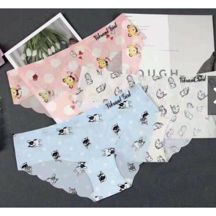 COMBO 10 chiếc su quần lót su hoa 011# không đường may,họa tiết siêu xinh đẹp