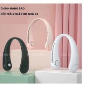 Quạt mini đeo cổ không cánh - Biên độ thổi rộng 360 độ, quạt tính điện kết cấu dẫn gió dốc nghiêng tạo cảm giác mát mẻ