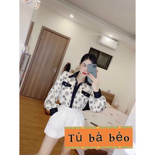Áo sơ mi lụa hoa cao cấp (ảnh và clip thật)