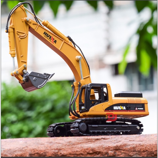 Mô hình xe máy xúc Huina đồ chơi xe máy xúc tỉ lệ 1: 50