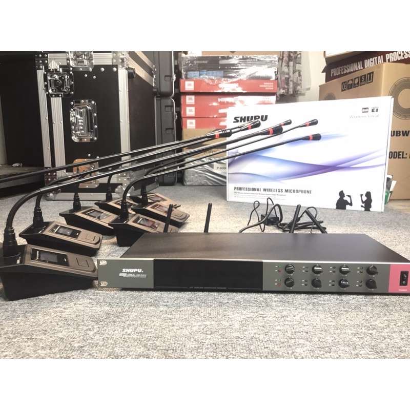 Micro Hội nghị Shupu SKM 2800 Bộ 8 mic không dây cao cấp