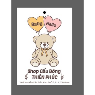 500c Tag gấu bông Thiên Phúc