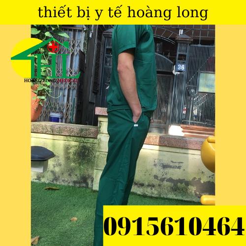 Bộ scrubs bác sĩ, quần áo y tế xanh lá cây nam, nữ các size S M L XL