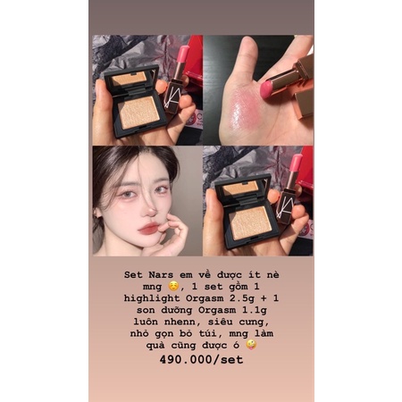 SET TRANG ĐIỂM NARS MINI ORGASM
