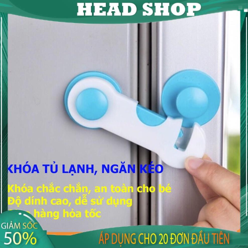 Đai Khóa chốt gài Tủ Lạnh, Khóa Ngăn Kéo, Khóa Cài CửaTủ Đồ Chốt cài an toàn cho bé KC1 HEAD SHOP