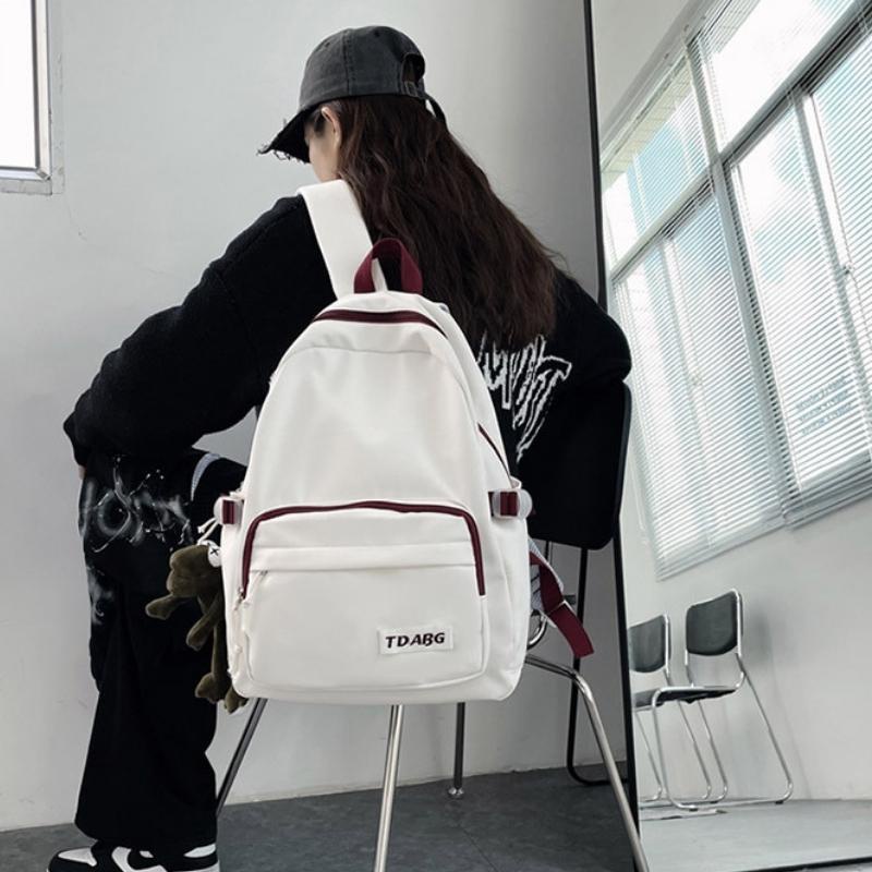 Balo nam nữ đi học chống nước du lịch thời trang cute vải canvas OLUKA STORE BL02