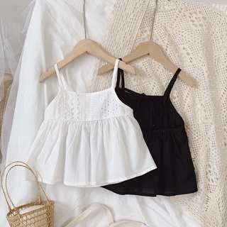 Áo Tank Top Hai Dây Thời Trang Hàn Quốc Cho Bé Gái