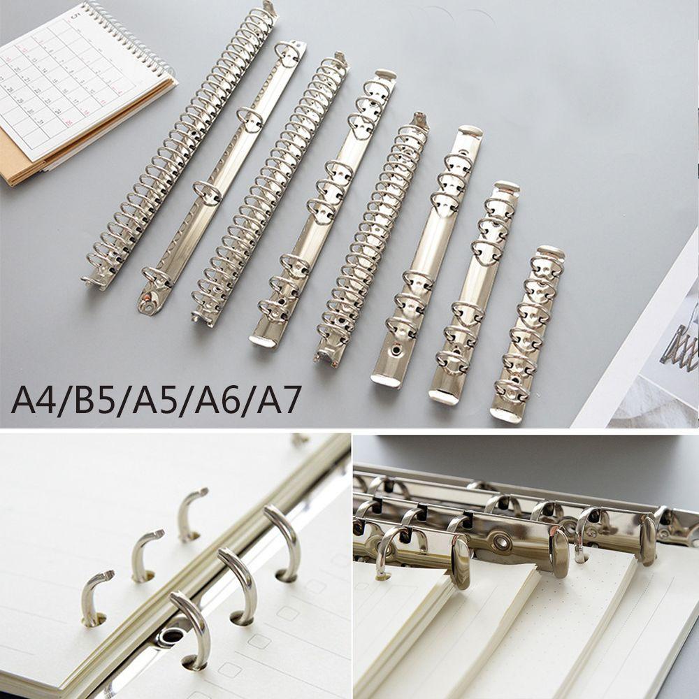 LANFY Kẹp Sổ Tay A4 / B5 / A5 / A6 / A7 Bằng Kim Loại Tiện Dụng Hoops