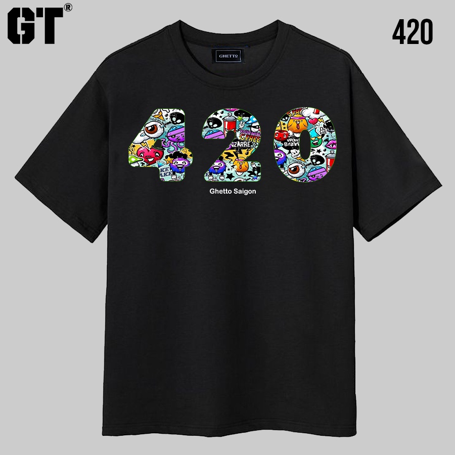 420 / áo thun local brand dáng rộng nam nữ phong cách đường phố