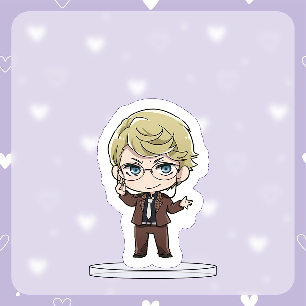 Standee MINI BUNGOU STRAY DOGS VĂN HÀO LƯU LẠC ver Đeo Kính tượng acrylic anime chibi trang trí trưng bày xinh xắn