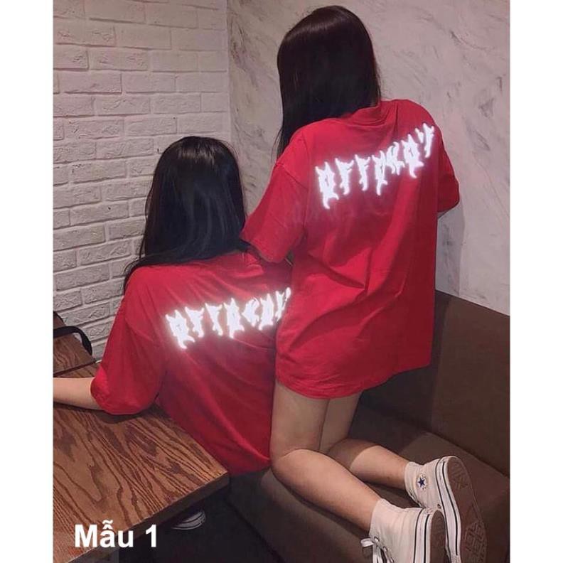 Áo Thun Phản Quang Chữ Cổ Cotton 75%, Áo Thun Form Rộng Unisex, Áo Thun Nam Nữ Đẹp HaiHaiShop, Ken T-Shirt. ་