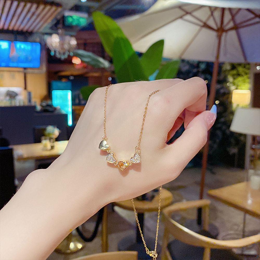 MOCHO Dây Chuyền Mặt Trái Tim Đính Đá Thời Trang Cho Nữ