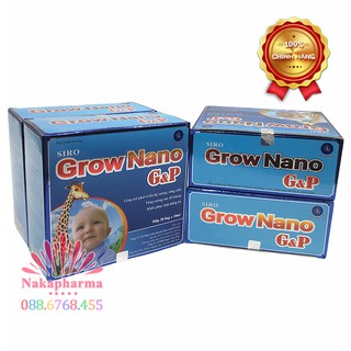 Siro Canxi Nano Gold mẫu mới - Grow Nano G&P – Giúp ăn ngon, tiêu hóa khỏe, phát triển chiều cao, tăng hấp thu