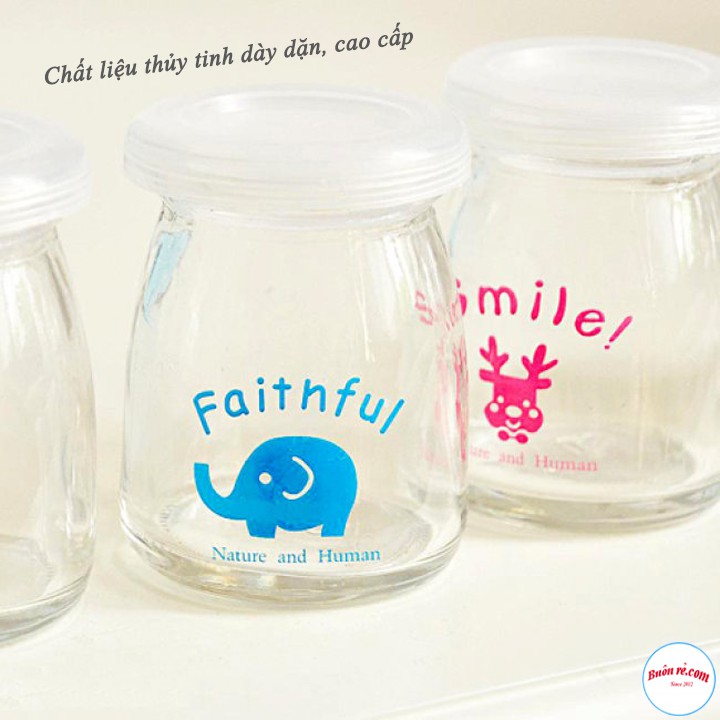 [Mã LIFE1003ALL giảm 10% đơn 50K] Hũ thủy tinh làm bánh flan, sữa chua 100ml _00310_ Buonre