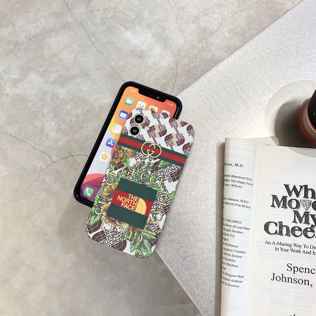 THE NORTH FACE Ốp Điện Thoại In Logo GUCCI Sang Trọng Cho iphone 13 Pro Max i13 13pro 11 Pro Max i11 iX Xs XR 7 plus 8 plus Xs Max 12Pro 12 Pro Max