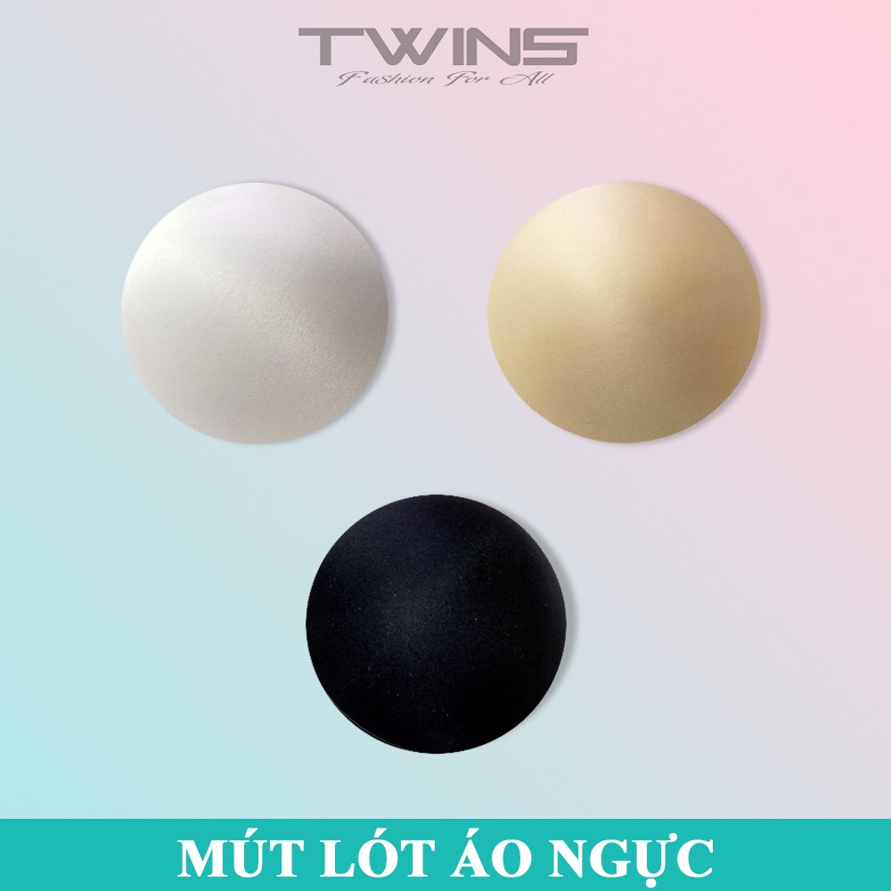 Miếng mút độn ngực hình tròn nâng ngực tạo khe cao cấp mềm mịn cho áo ngực, áo bra, áo tắm (1 cặp)