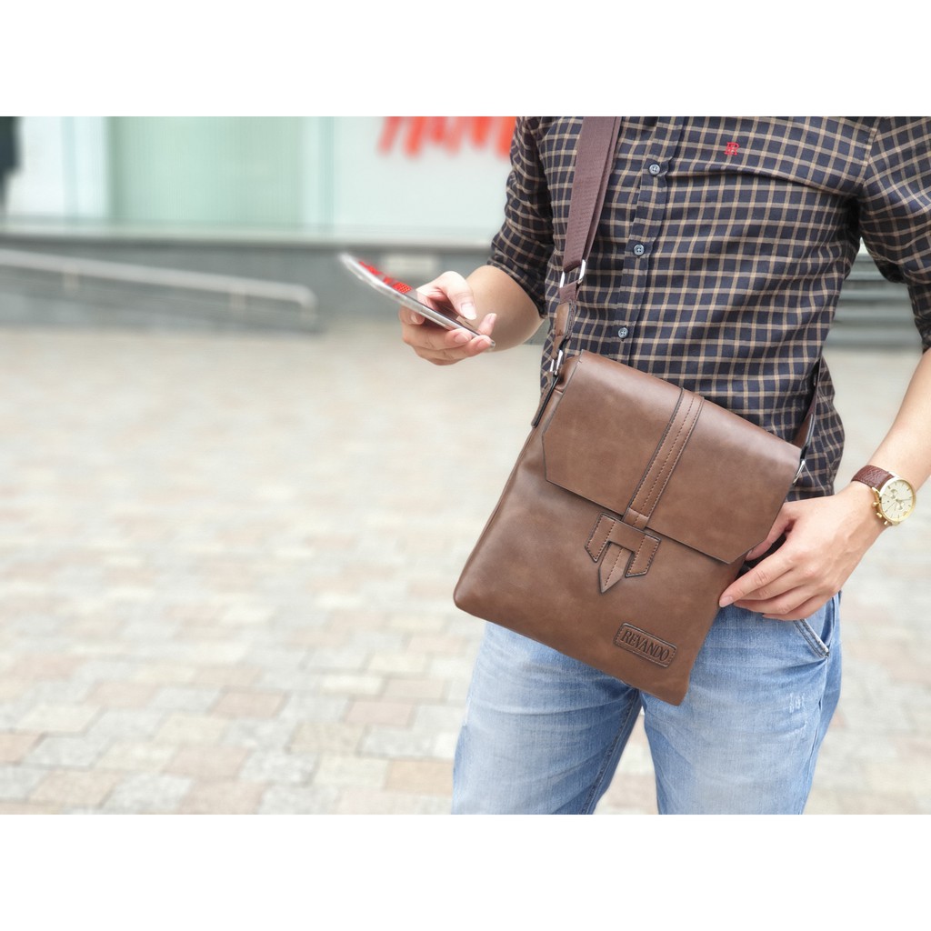 [SALE HOT] Túi đeo chéo nam thời trang đựng Ipad, điện thoại, ví, đồ cá nhân