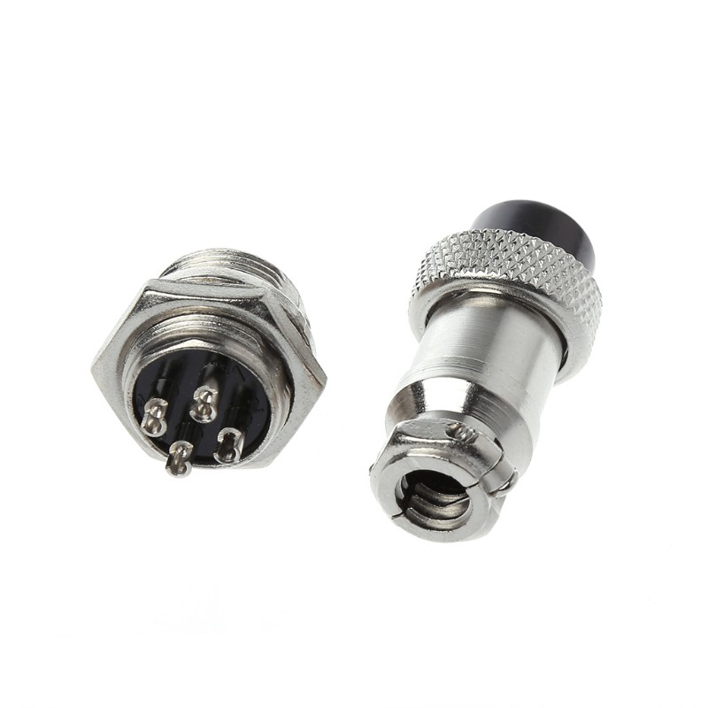 ( THANH LÝ SỐC H 67 )Phích & giắc nối hàng không gắn bảng điện kim loại 16mm 4 Pin GX16