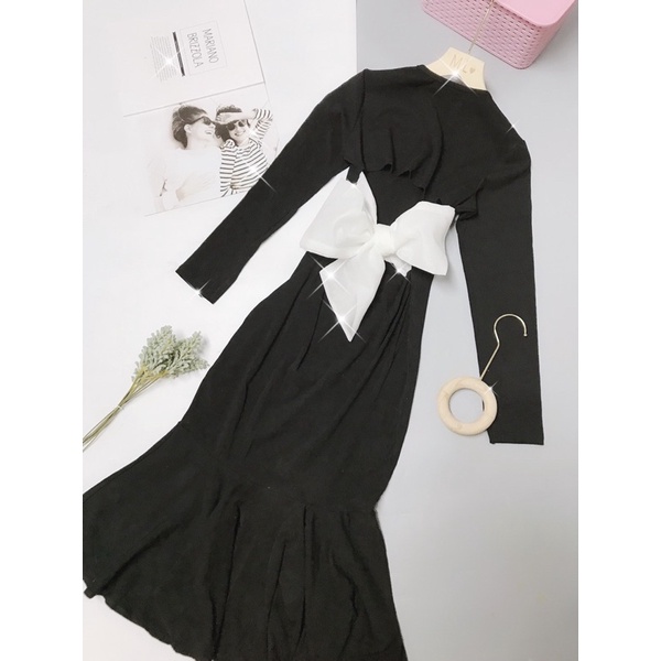 Đầm body nơ lưng đuôi cá | BigBuy360 - bigbuy360.vn