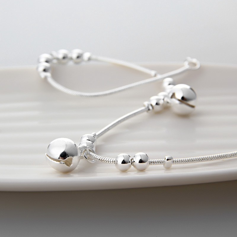 Suxinjewelry/Thời trang nữ 3 quả chuông 12 hạt Vòng tay sang trọng Vòng chân đi biển