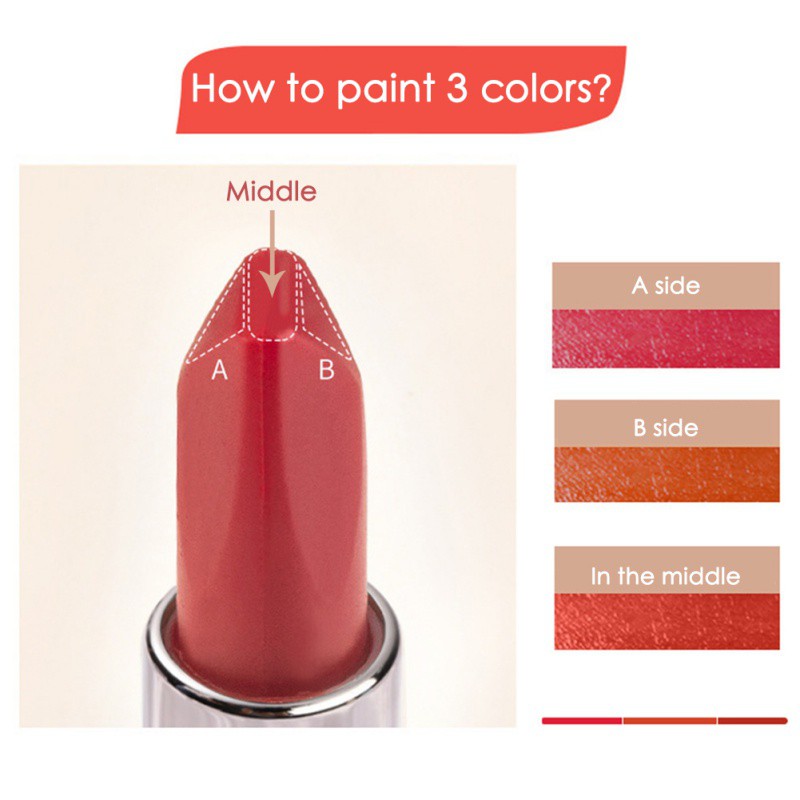 [Hàng mới về] Son môi lì kết cấu mịn màng như nhung không dễ phai chống dính cốc hiệu ứng 3 màu