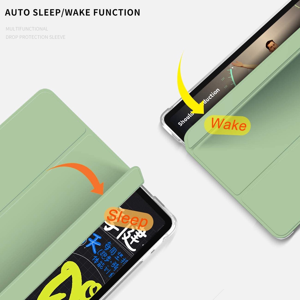 Ốp Bao Da Máy Tính Bảng Thông Minh Có Ngăn Đựng Bút Cho Ipad 2021 10.2 2020 2019 2018 9.7 Mini 5 Pro 11 10.5 Air 3 4 10.9 8th 7th 6th Giá Đỡ