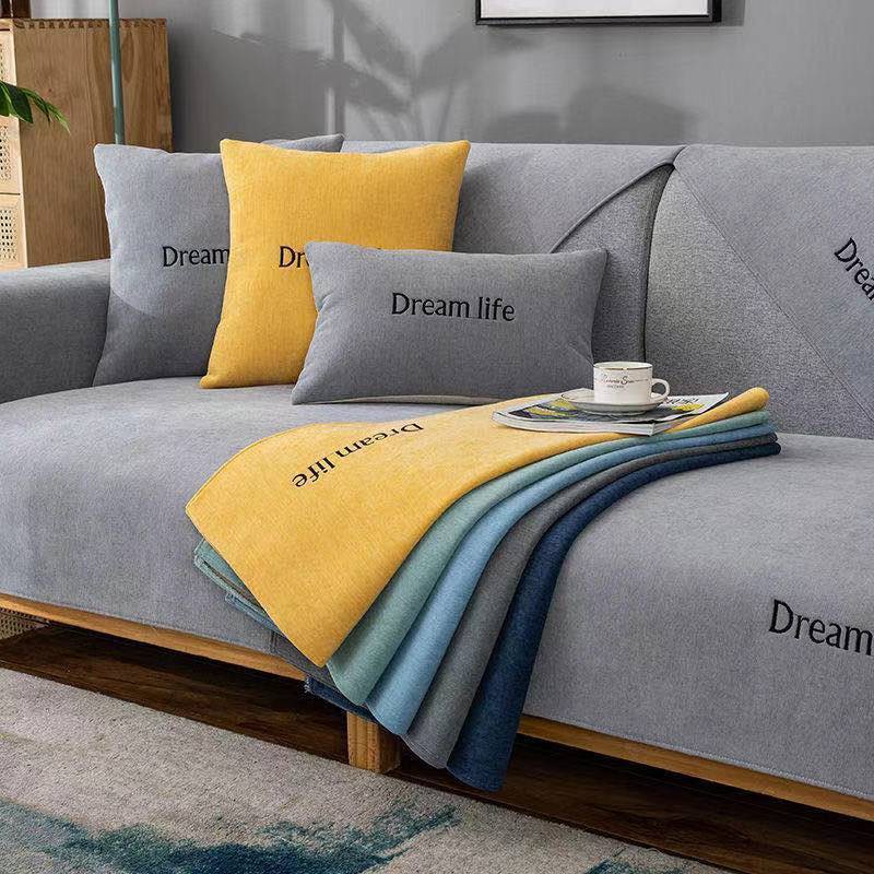 Vỏ Bọc Đệm Ghế Sofa Đàn Hồi Cao Chống Trượt Phong Cách Bắc Âu Hiện Đại