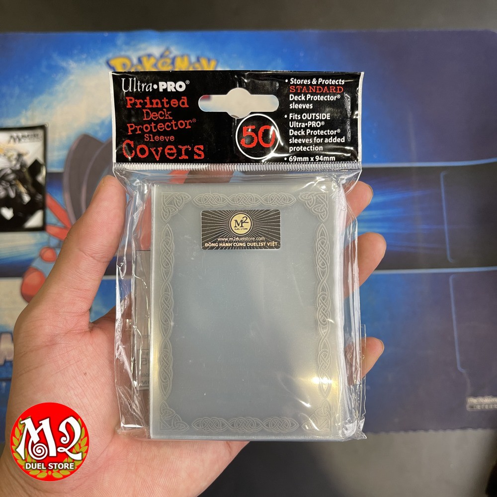 Bọc bài Cover Size BORDERS: SILVER CELTIC - Ultra PRO Sleeves - 50 cái - Bọc cho yugioh và Pokemon