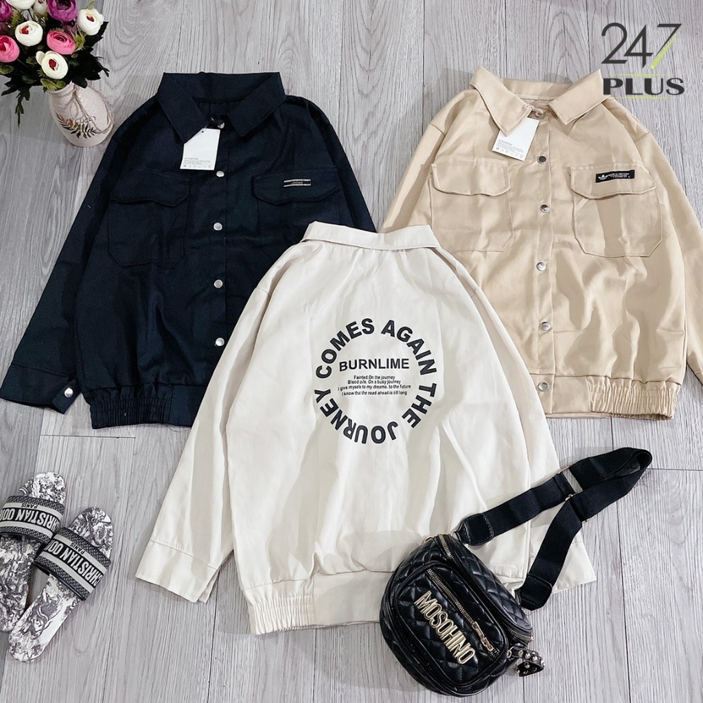 Áo Khoác Bomber Chất Kaki Dễ Phối Đồ