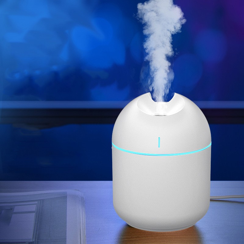 Máy khuếch tán tinh dầu Fnelse tạo độ ẩm mini sạc cổng USB có đèn led đổi 7 màu cho gia đình/văn phòng 220ml