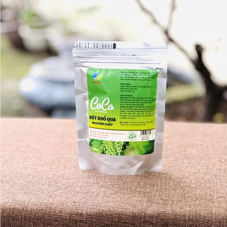 ( 100gr ) Mặt nạ khổ qua rừng nguyên chất, mặt nạ khổ qua dưỡng trắng da, ngừa mụn , kiềm dầu mờ thâm nám .