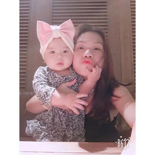 Mũ nón turban nơ cho bé (0-12 tháng)