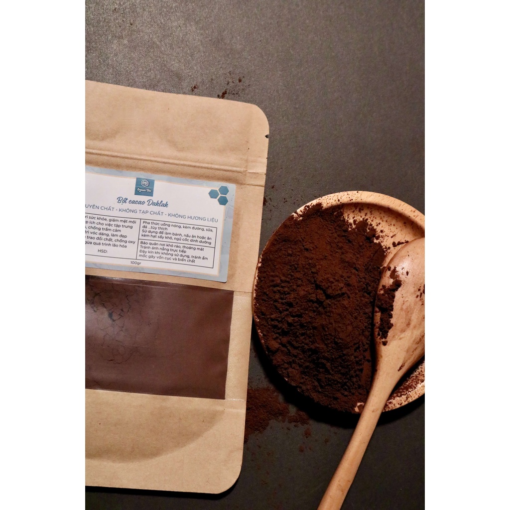 Bột cacao nguyên chất Daklak - 100% không pha đường, tạp chất